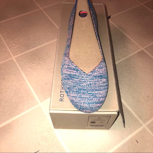 Rothy’s Turquoise Melange Flats Size 12 NWT - Picture 4 of 5